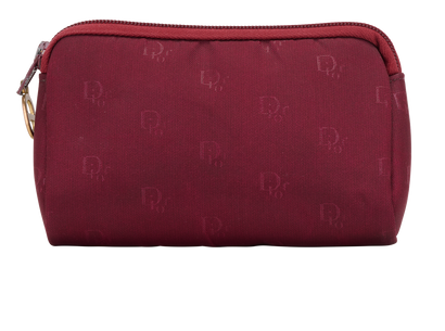 Christian Dior Vintage Cosmetic Pouch, &pound;90, Accessories, Red, Canvas, Front view